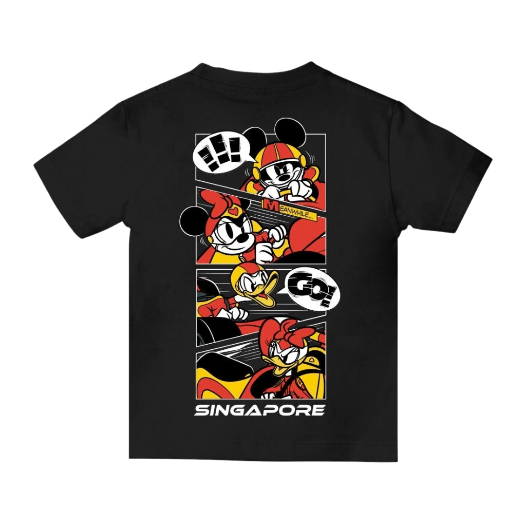 Goldwood Mickey SG Racer Comic Strip T-shirt