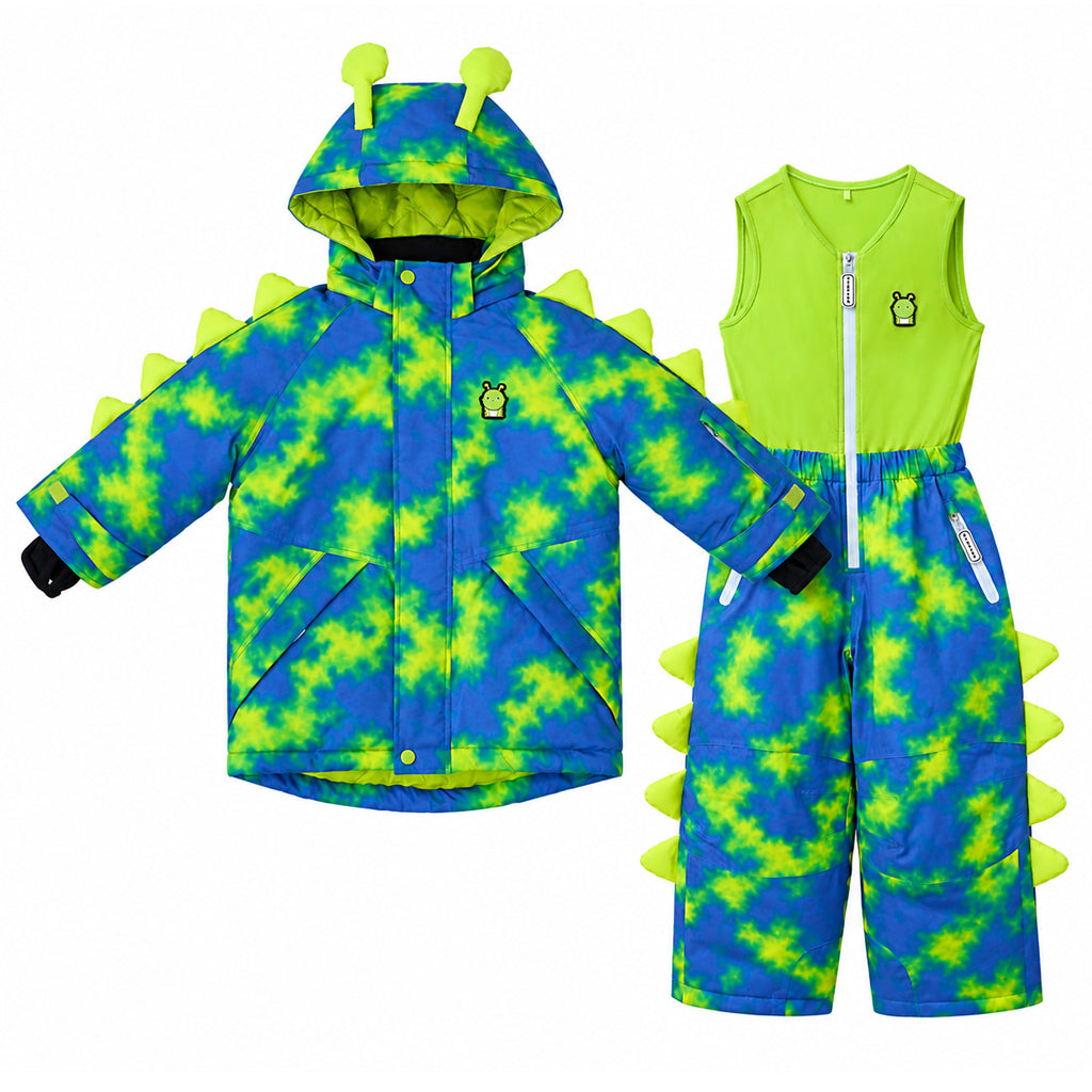 Roarsome Neon Galaxy Ski Jacket and Salopettes Set