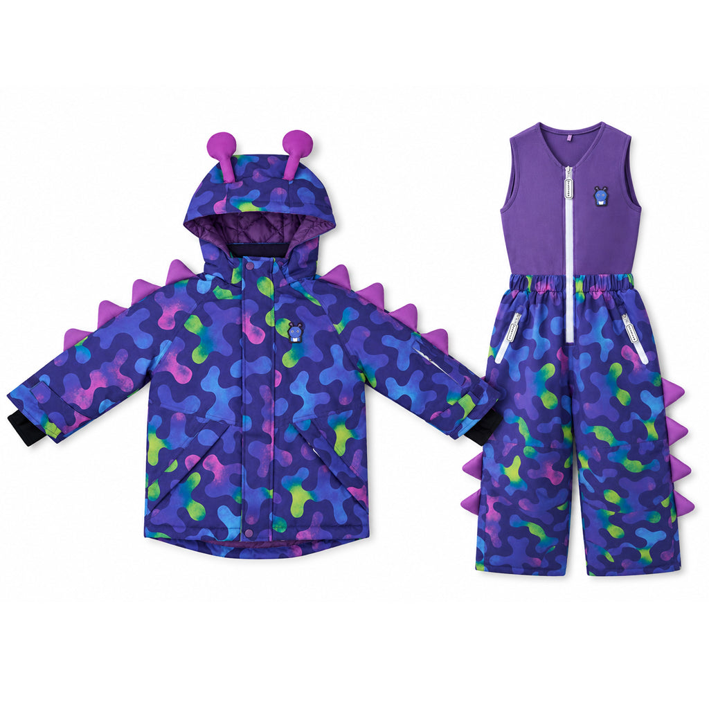 Roarsome Midnight Nebular Ski Jacket and Salopettes Set