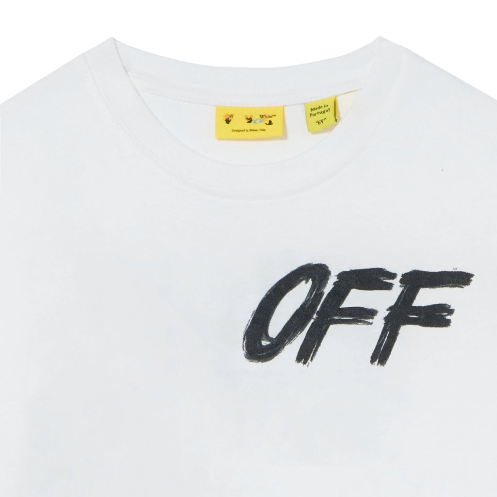 Off-White Kids Big Bookish Stamp Tee