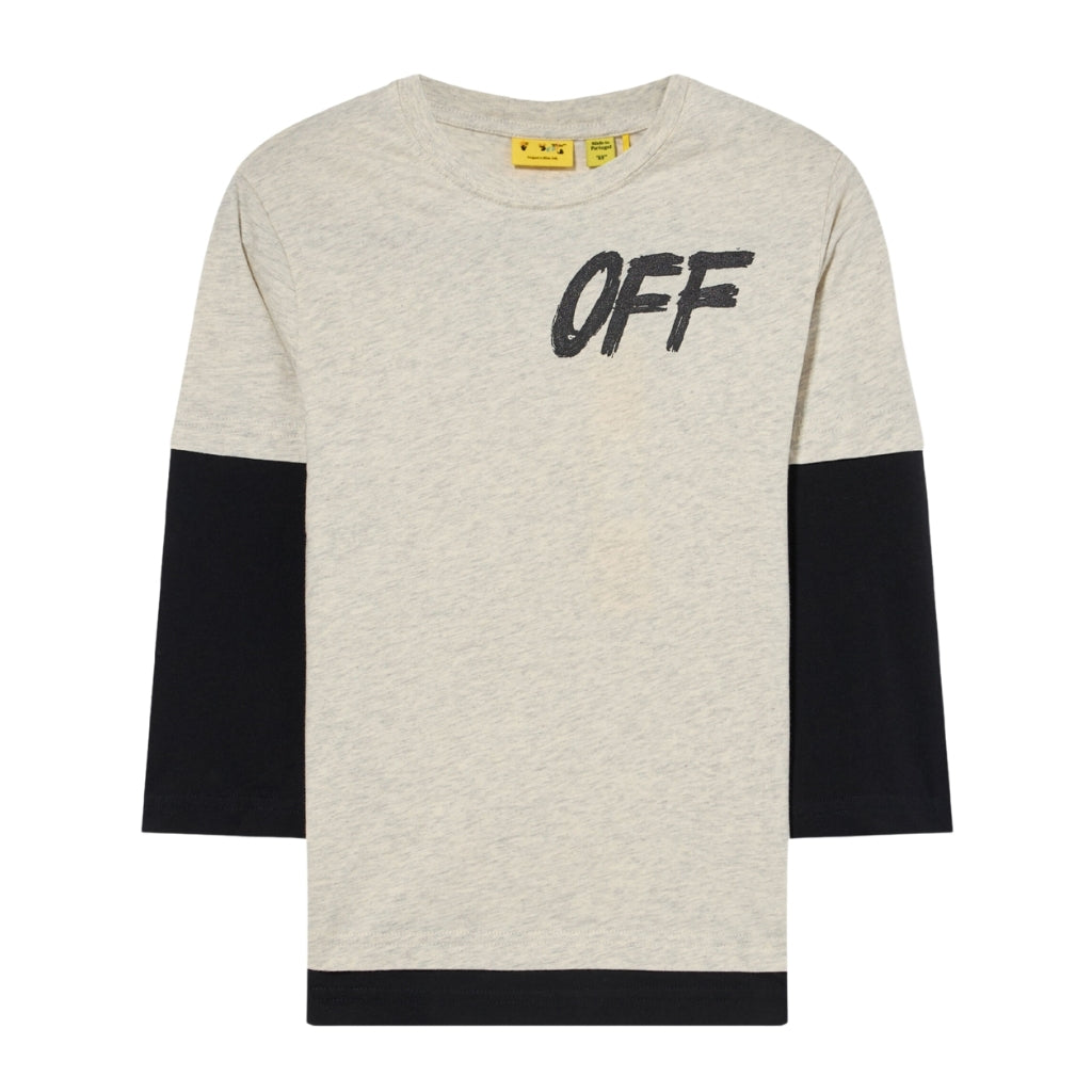 Off-White Kids Shared Logo Dbl Layer Tee