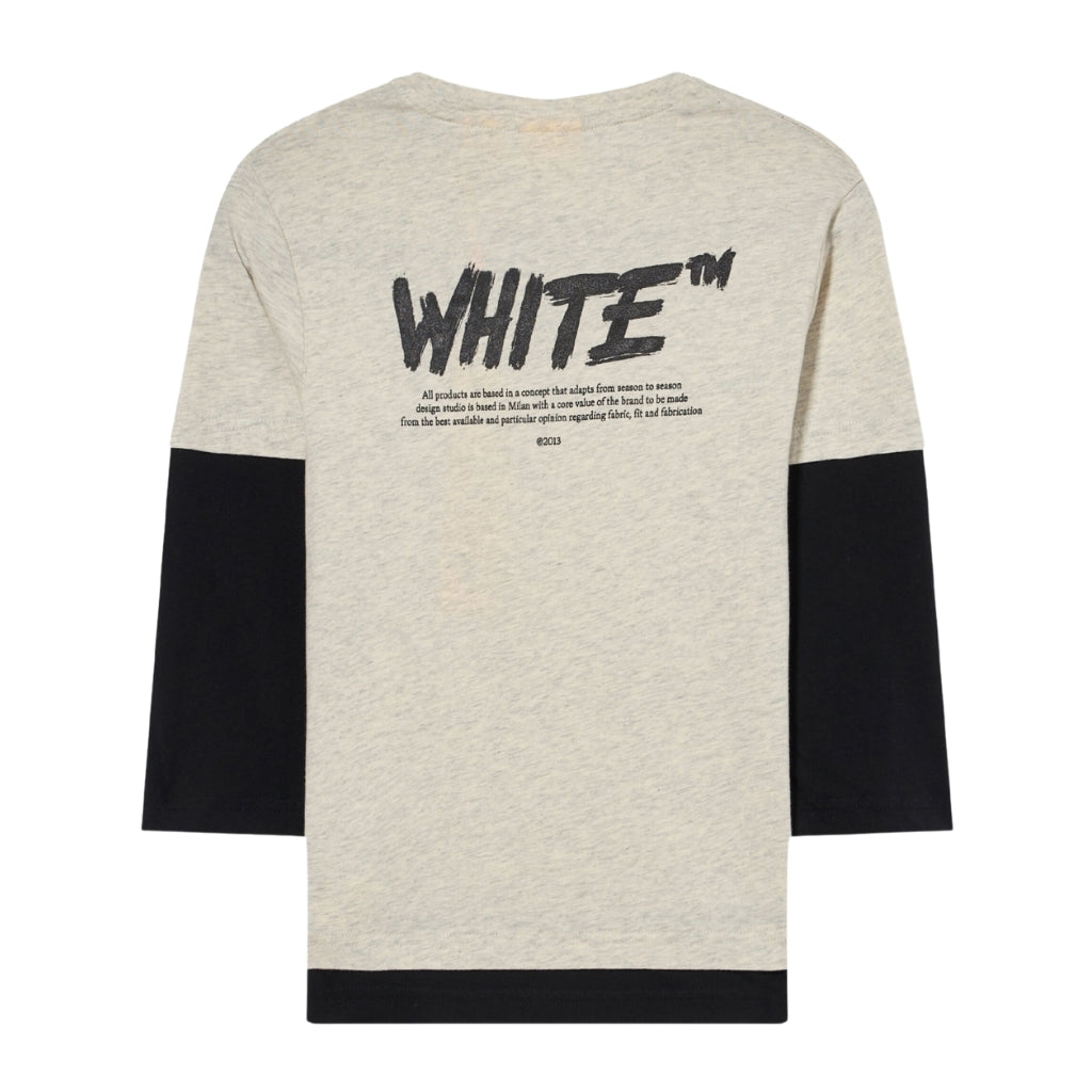 Off-White Kids Shared Logo Dbl Layer Tee
