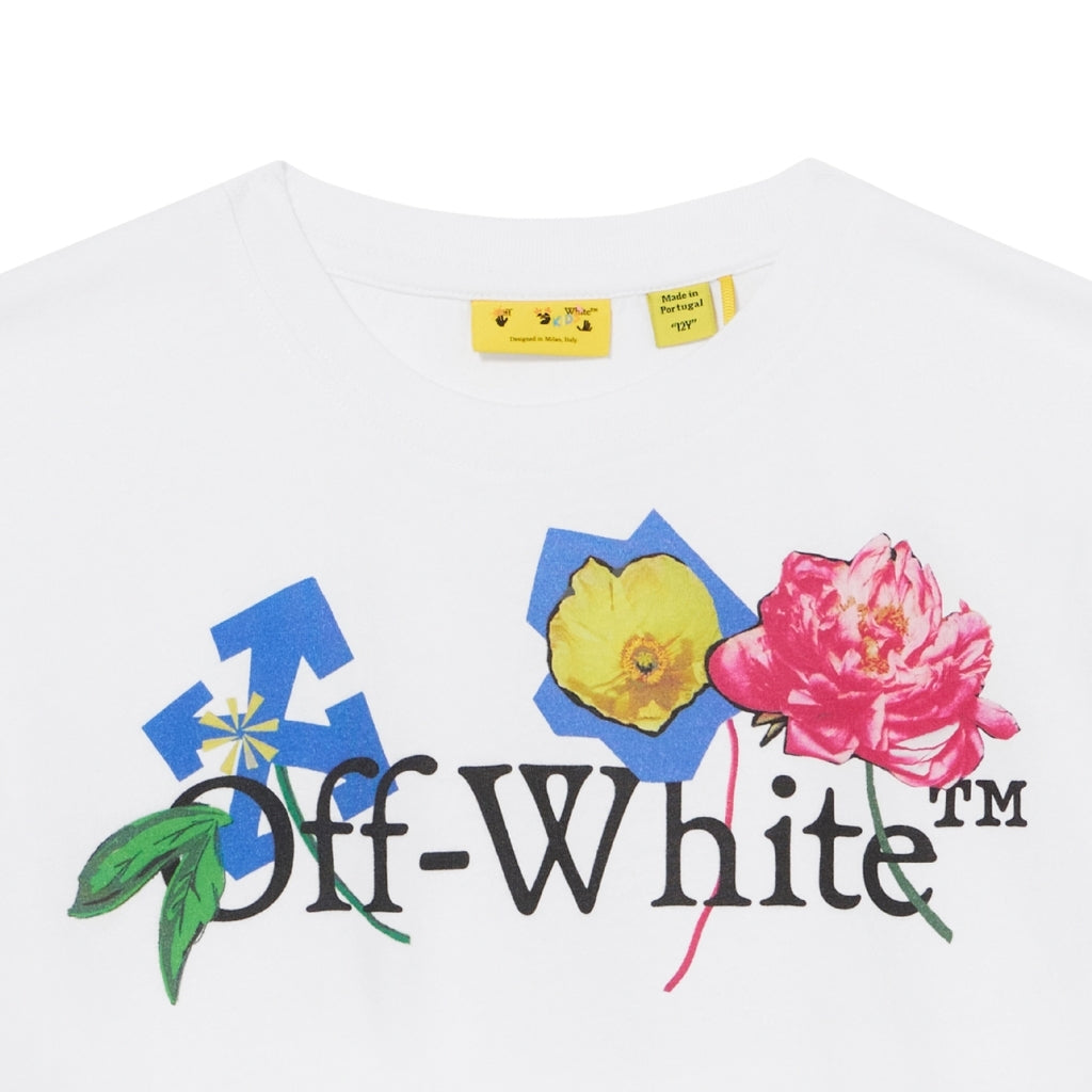 Off-White Kids Big Bookish Flower Tee