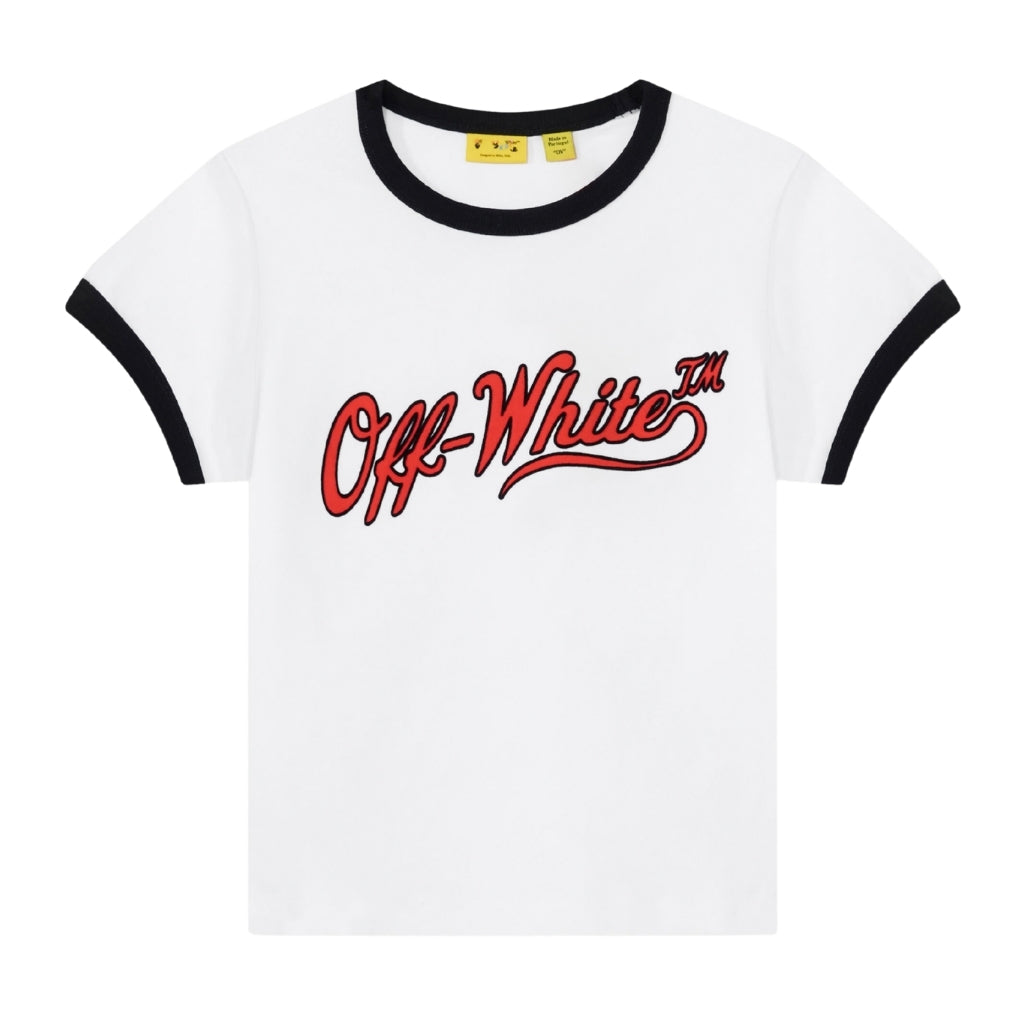 Off-White Kids Vintage Logo Ringer Tee