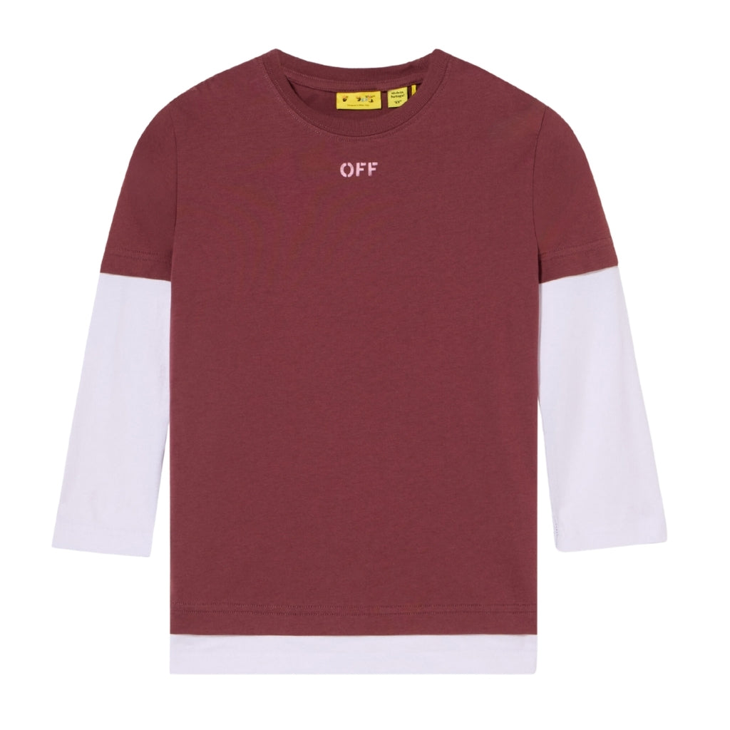 Off-White Kids Arrow Acrylic Dbl Tee