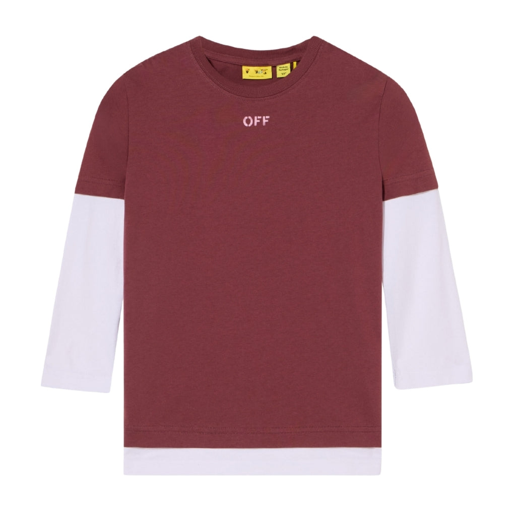 Off-White Kids Arrow Acrylic Dbl Tee