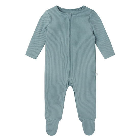 MORI Ribbed Two Way Zip-Up Sleepsuit