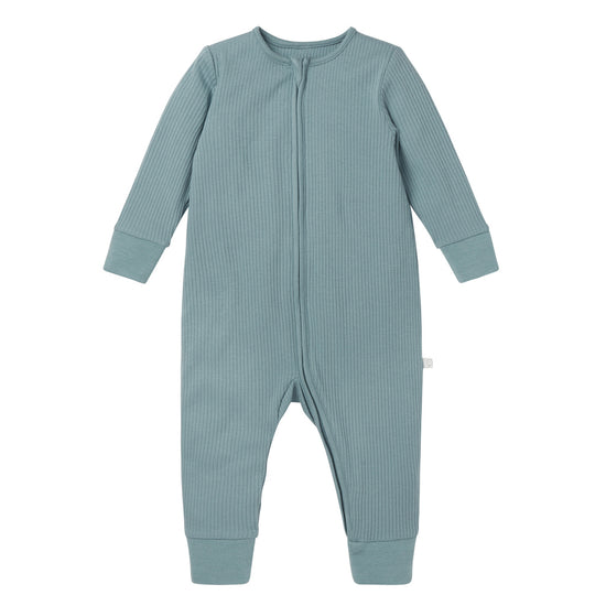 MORI Ribbed Two Way Zip-Up Sleepsuit