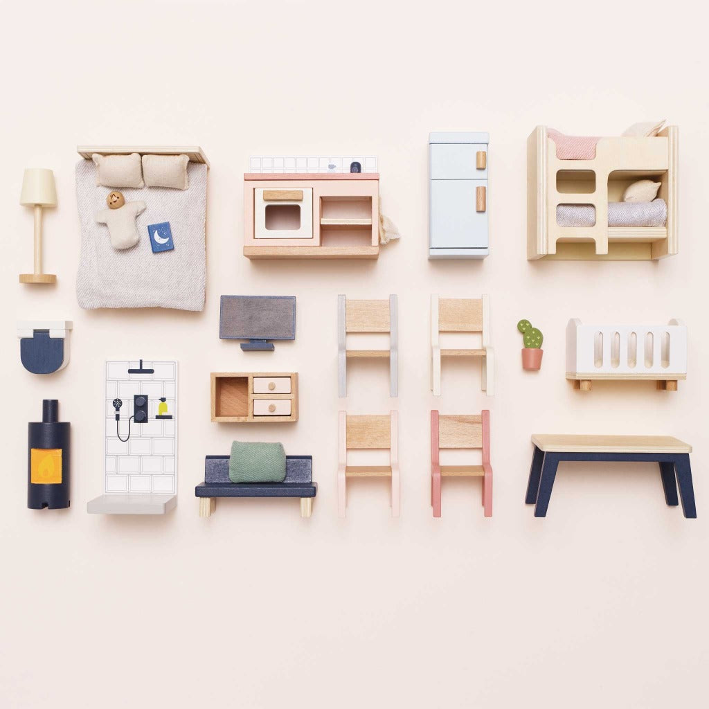 Le Toy Van Complete Dolls House Furniture Set - 35 Pieces