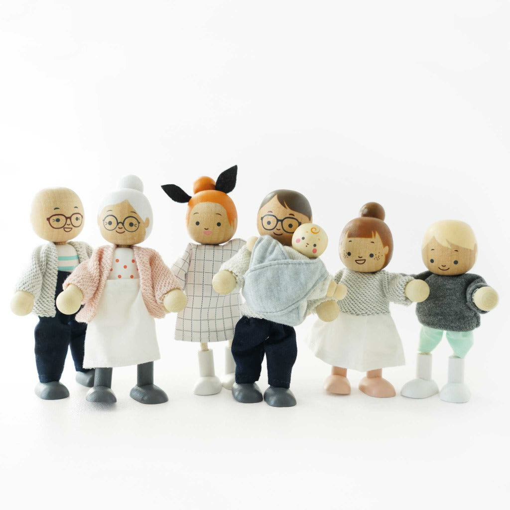 Le Toy Van Wooden Dolls House Family