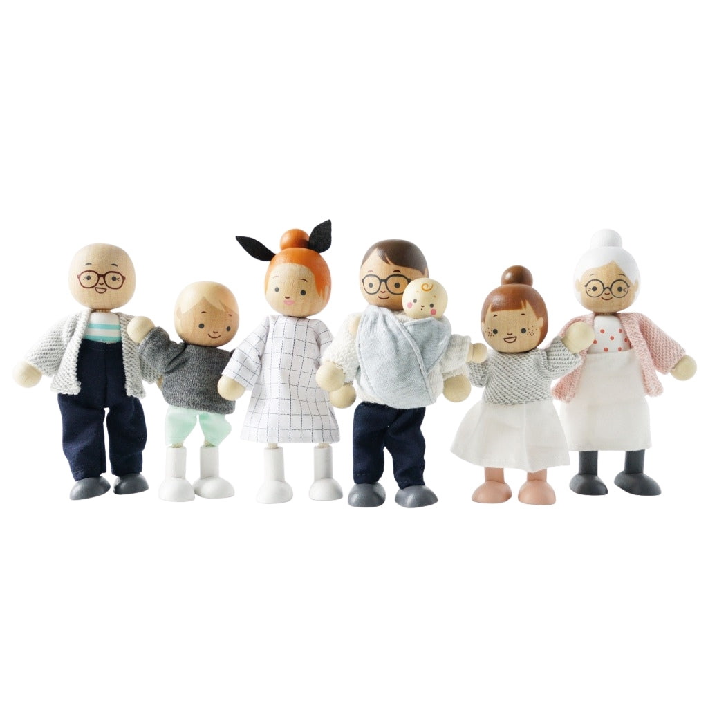 Le Toy Van Wooden Dolls House Family