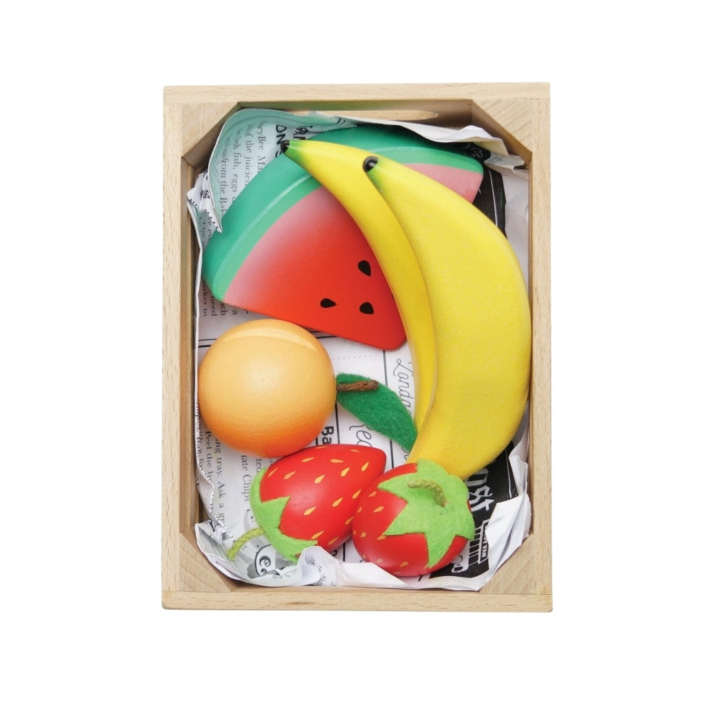 Le Toy Van Wooden Market Crate - Smoothie Fruit