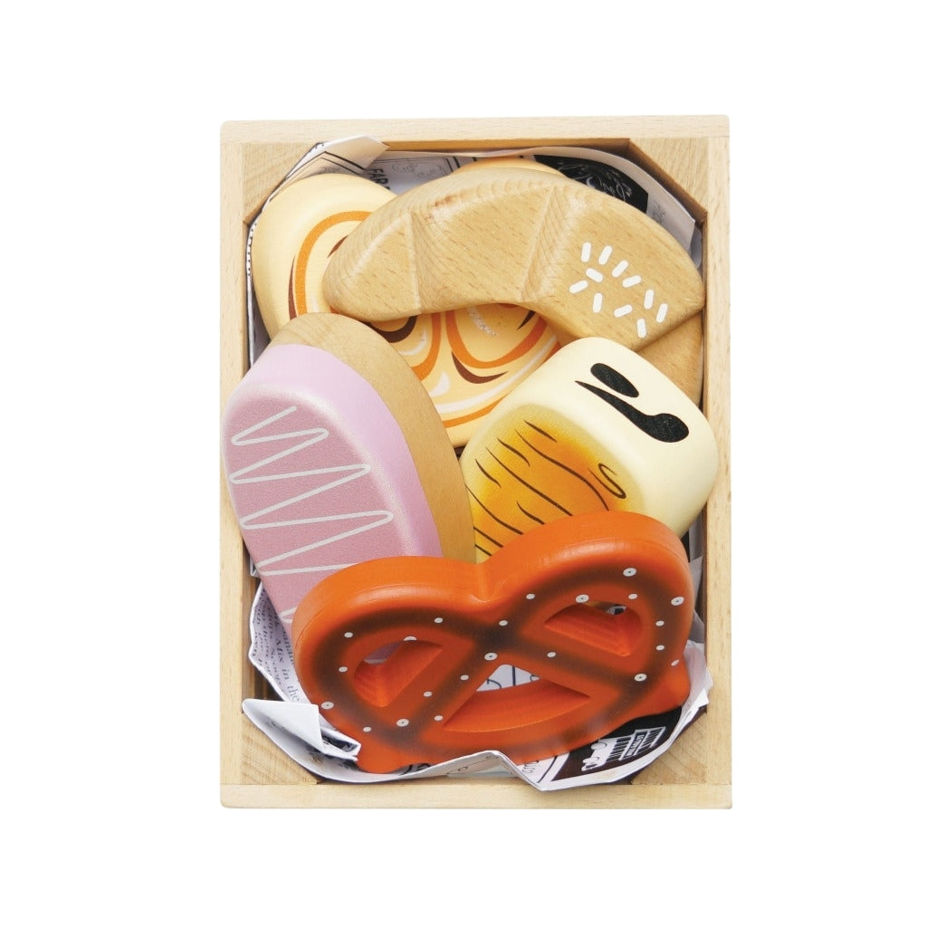 Le Toy Van Wooden Market Crate - Bakery & Patisserie