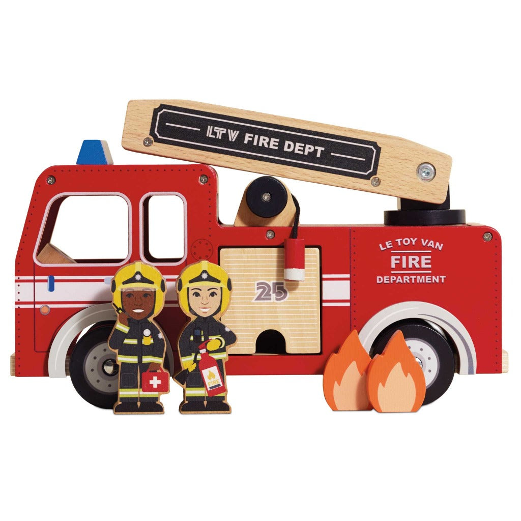 Le Toy Van Wooden Fire Engine