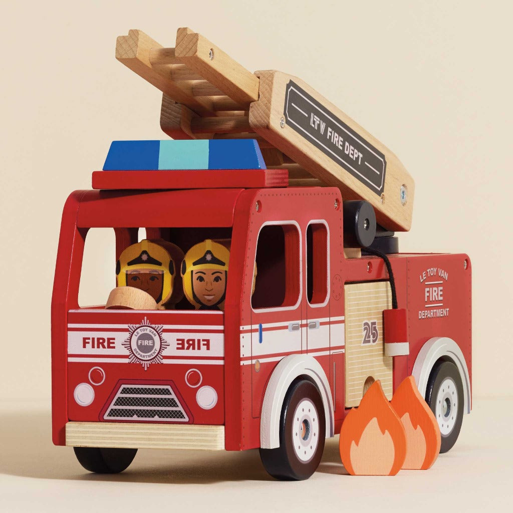 Le Toy Van Wooden Fire Engine