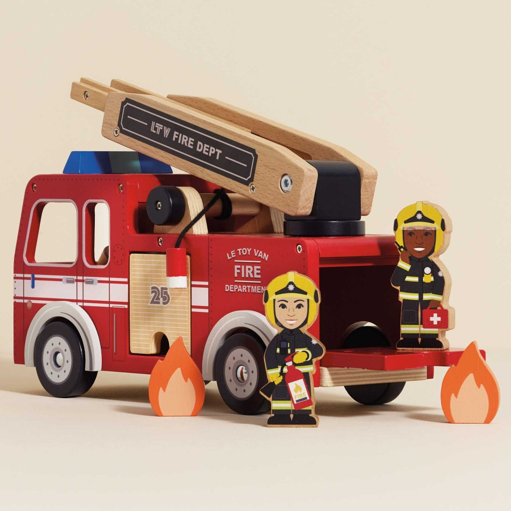 Le Toy Van Wooden Fire Engine