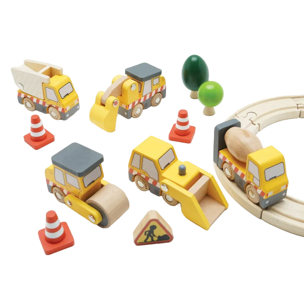Le Toy Van Wooden Construction Vehicles