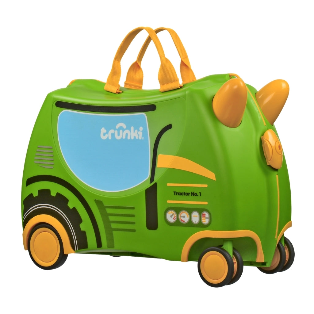 Trunki Glide Ride-on Luggage - Tommy the Tractor