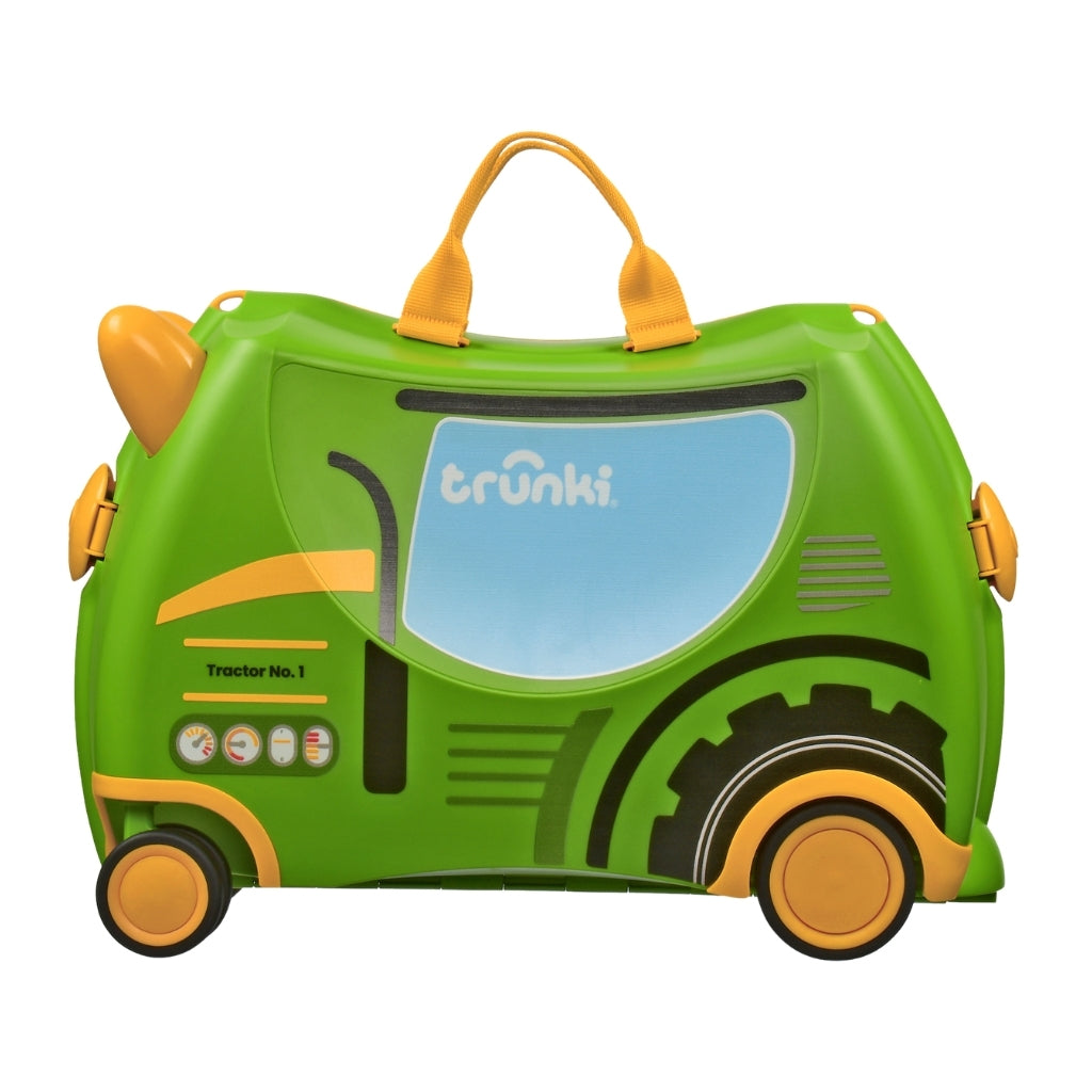 Trunki Glide Ride-on Luggage - Tommy the Tractor