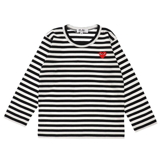 Striped Heart Logo T-Shirt