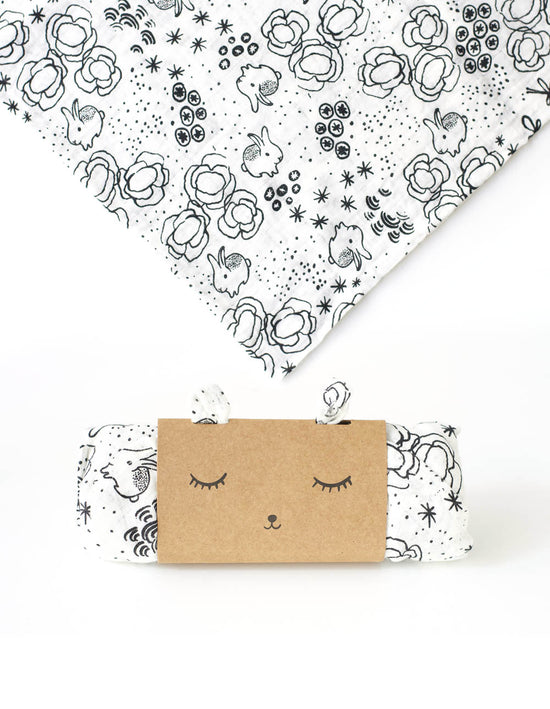 Load image into Gallery viewer, Organic-Muslin-Bunny-Swaddle-100202520WHT-Image-3
