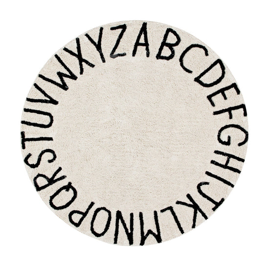Load image into Gallery viewer, Round ABC Washable Rug
