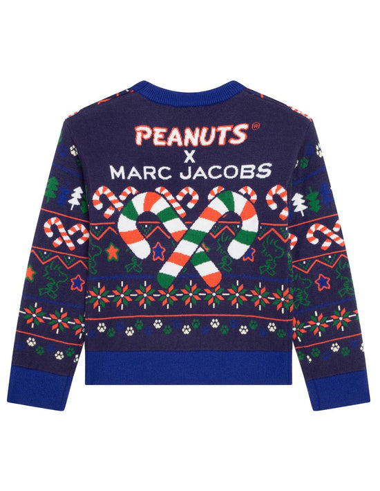 Load image into Gallery viewer, X-Peanuts-Holiday-Sweater-100319087NVY-Image-2
