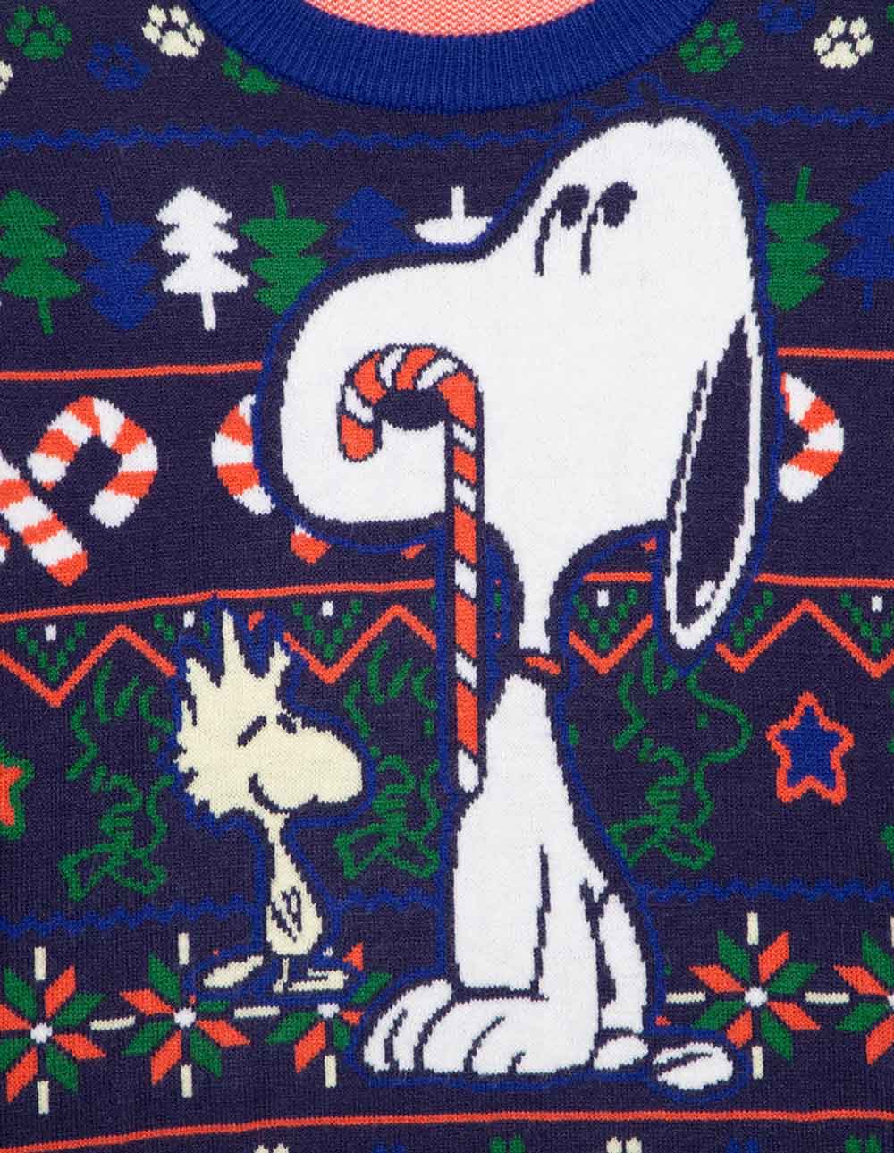Load image into Gallery viewer, X-Peanuts-Holiday-Sweater-100319087NVY-Image-3
