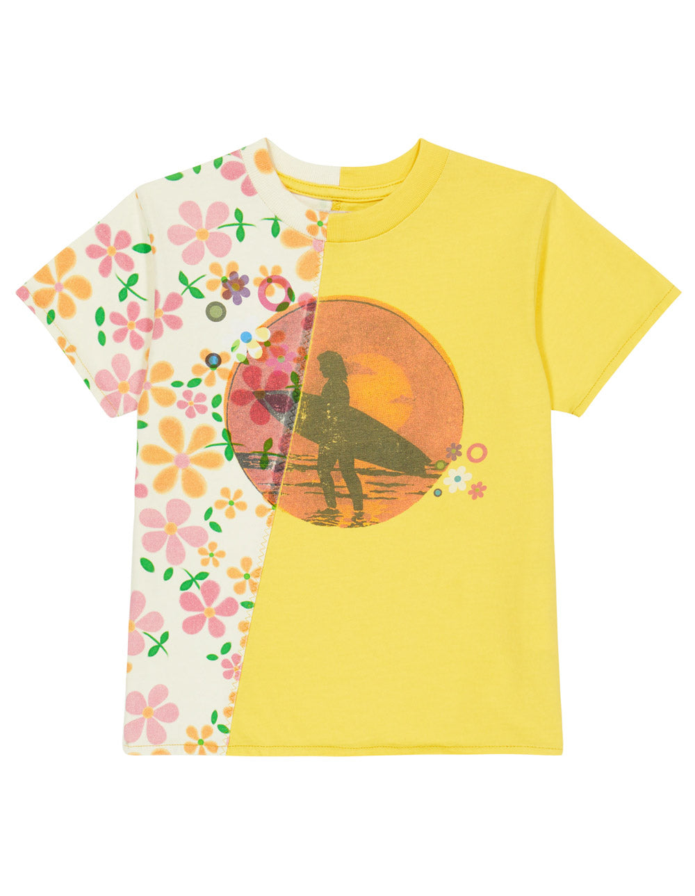 Load image into Gallery viewer, Floral-Surf-Print-Short-T-shirt-100320612MLT-Image-1
