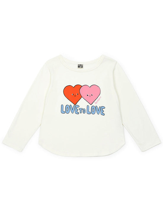 Load image into Gallery viewer, Heart-Print-T-shirt-100320652WHT-Image-1
