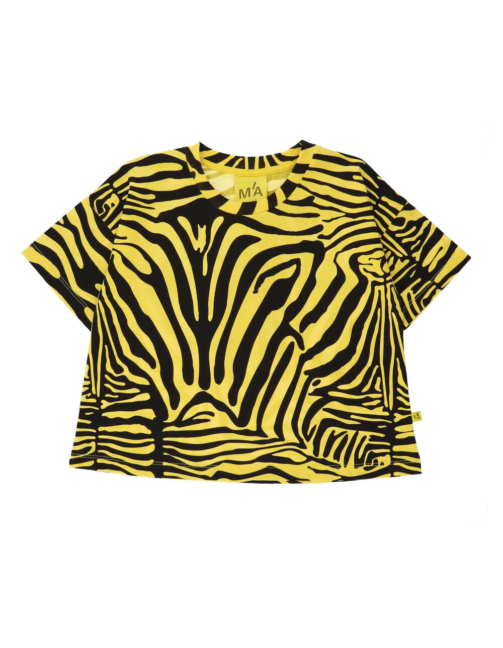 Load image into Gallery viewer, Zebra-Print-Loose-T-shirt-100320974YEL-Image-1
