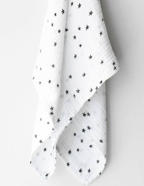 Load image into Gallery viewer, Organic-Muslin-Star-Swaddle-100323752WHT-Image-2
