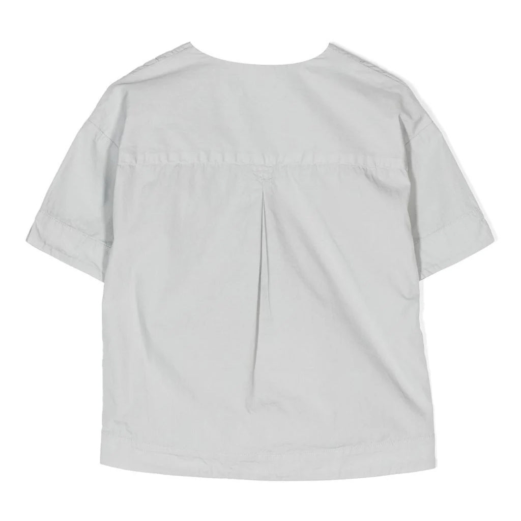Split Neck Short Sleeve Top