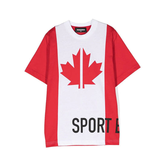 Load image into Gallery viewer, Two-tone Maple Leaf T-Shirt
