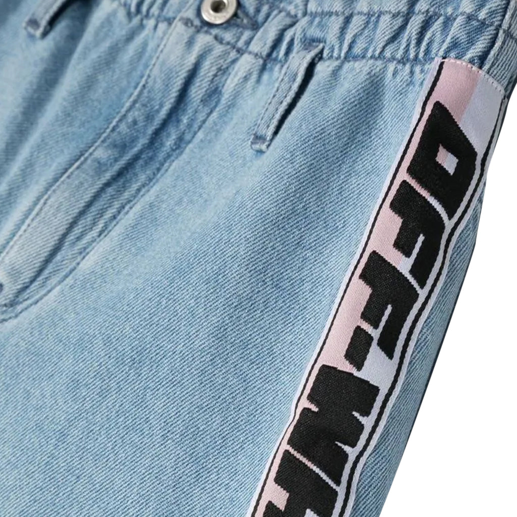 Load image into Gallery viewer, Industrial Tape Denim Skirt
