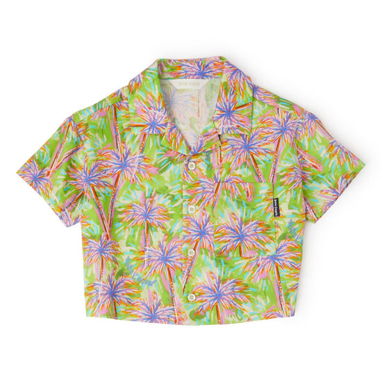 Load image into Gallery viewer, Cropped Camp Shirt
